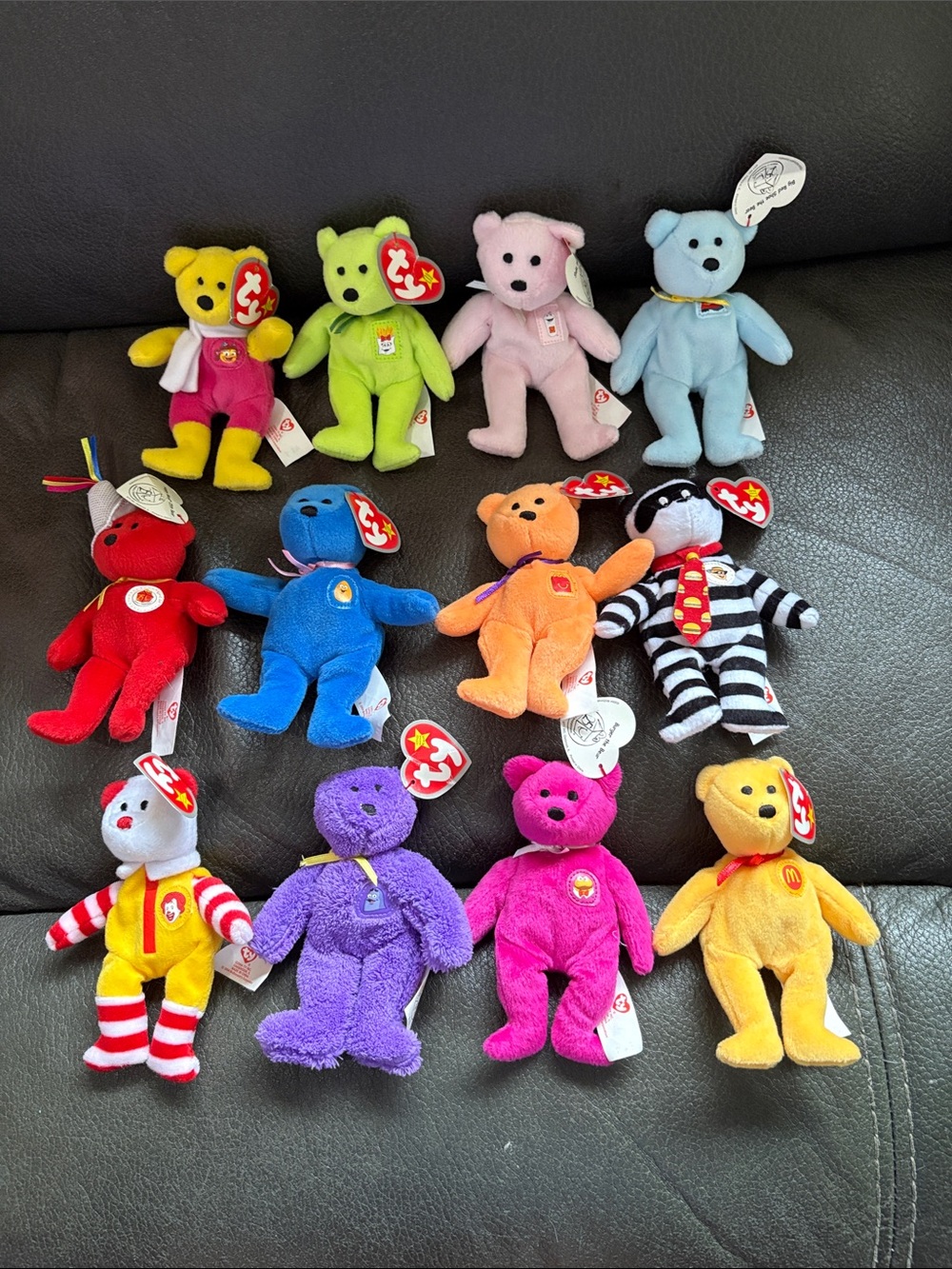 Ty beanie baby set of 12 McDonald’s plush bears